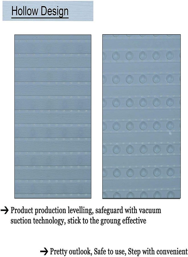 TAPUJI Non Slip Bathroom Mat, Bathtub Mat, Shower Mat, Bath Mat with Suction Cups for Kids Toddler Senior (Grey) - Image 3