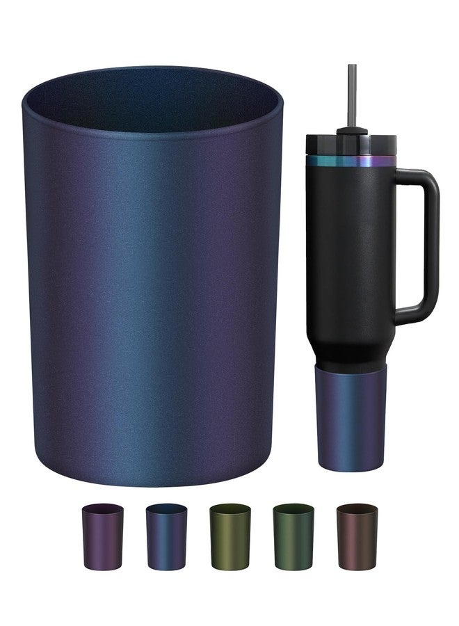 WUQID غطاء سيليكون عالي الجودة من WUQID Chameleon، متوافق مع زجاجات Stanley Quencher H2.0 سعة 40 أونصة و30 أونصة و20 أونصة وIceFlow Flip سعة 30 أونصة و20 أونصة، يقلل من الخدوش وغطاء مانع للانزلاق لزجاجة الماء - Image 1