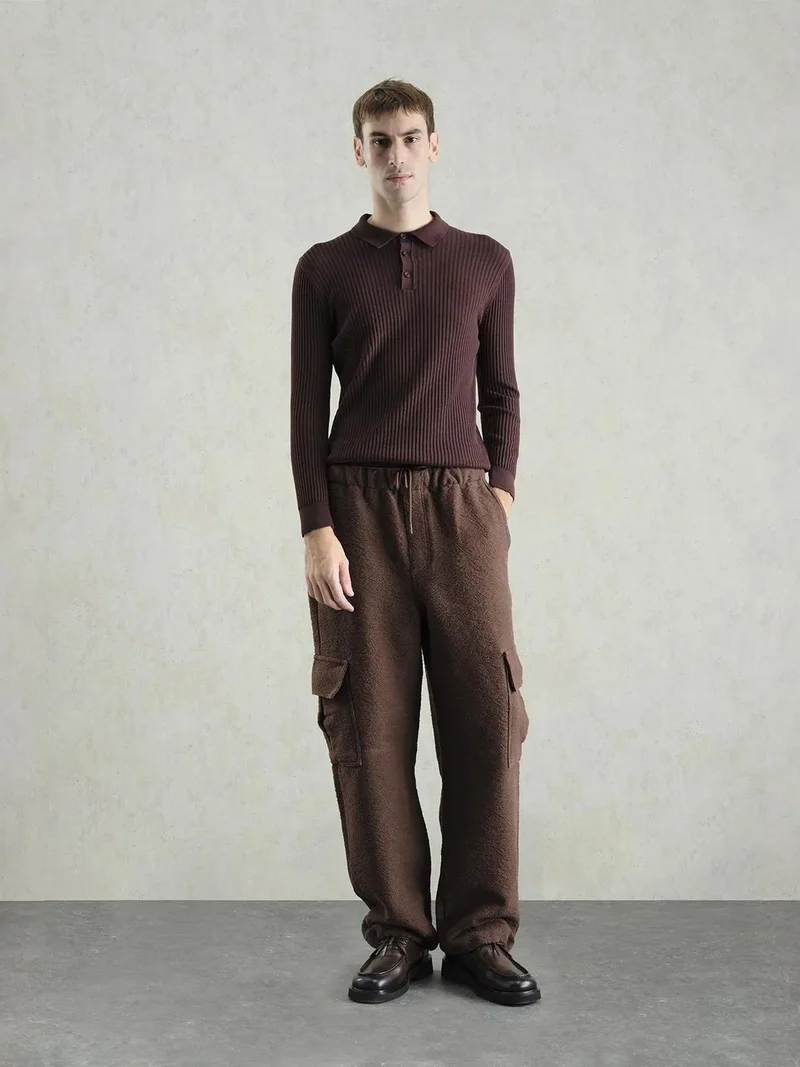 GIESTO Slim Fit Polo Neck T-Shirt