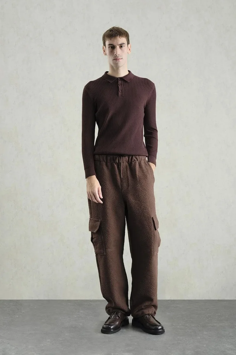 Giesto GIESTO Slim Fit Polo Neck T-Shirt