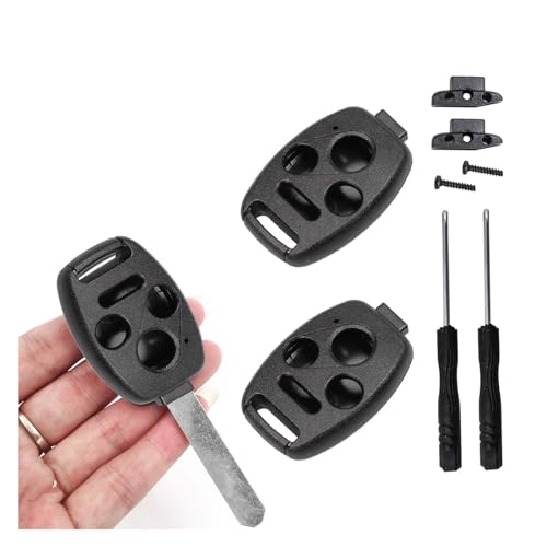 Augeny 2PCS Replacement Key Fob Case Shell No Cutting Required Car Key Fob Keyless Entry Remote Shell Case for 20032012 Accord 20062013 Civic EX 20092015 Pilot 20052006 CRV 31 Hole - Image 1