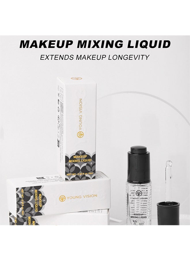 YOUNG VISION - Makeup Mixing Liquid， Eyeshadow/Foundation Mixing Medium, Eyeliner Sealer, Pigment Enhancer, Glitter Adhesive, Waterproof Custom Makeup Converter 9ml - Image 1