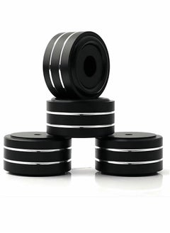 Excefore Speaker Foot Pads, 4Pcs 40x20mm Speaker Isolation Feet Speaker Spike Pads with Non-Slip Rubber Rings for Audio, Speakers, Subwoofers, Home Theater, Turntable DAC Feet Pad  - Image 1