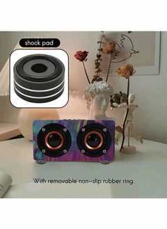Excefore Speaker Foot Pads, 4Pcs 40x20mm Speaker Isolation Feet Speaker Spike Pads with Non-Slip Rubber Rings for Audio, Speakers, Subwoofers, Home Theater, Turntable DAC Feet Pad  - Image 4