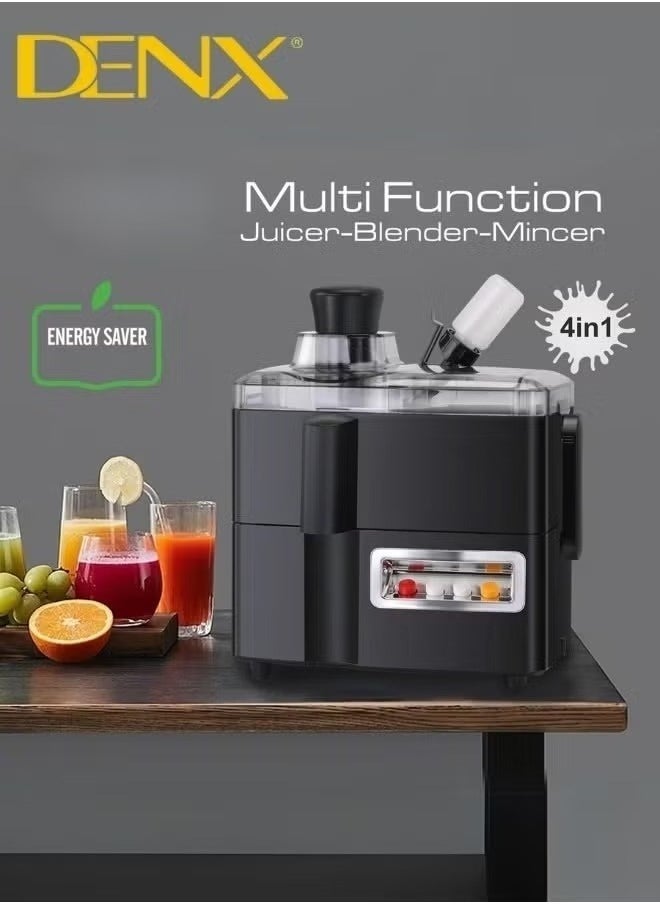 Denx 4-In-1 Food Processor With 29 Functions (Blender, Grinder, Food Processor, Chopper) | 1 Liter | 800 Watts | Dx2500 - Image 2