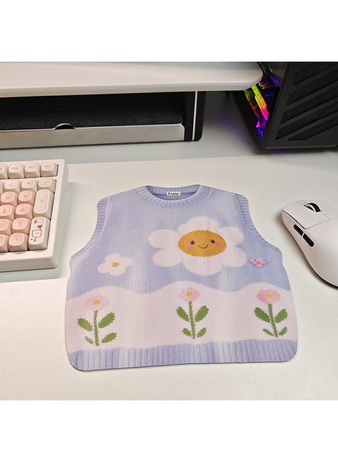 Heterosexual Vest Sweater Leather Pad Mouse Pad Keyboard Pad Student Office Creative Personality Original 