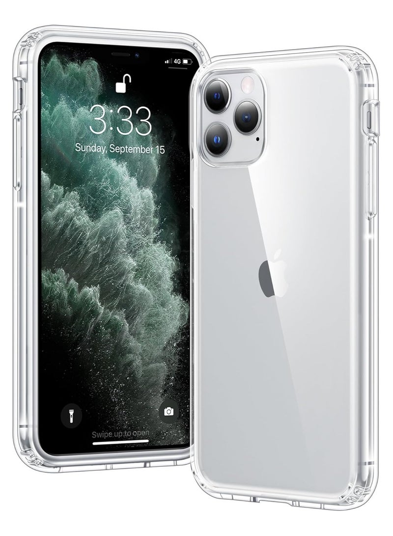 Mismo Clear Shockproof Case for iPhone 11 Pro Max – Ultra Thin Transparent TPU Cover, Anti-Scratch & Anti-Yellowing Crystal Clear Protective Bumper Case - Clear - Image 1
