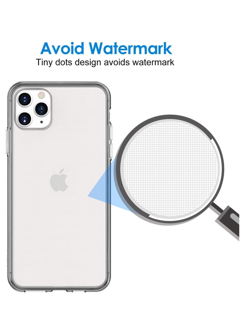 Mismo Clear Shockproof Case for iPhone 11 Pro Max – Ultra Thin Transparent TPU Cover, Anti-Scratch & Anti-Yellowing Crystal Clear Protective Bumper Case - Clear - Image 4