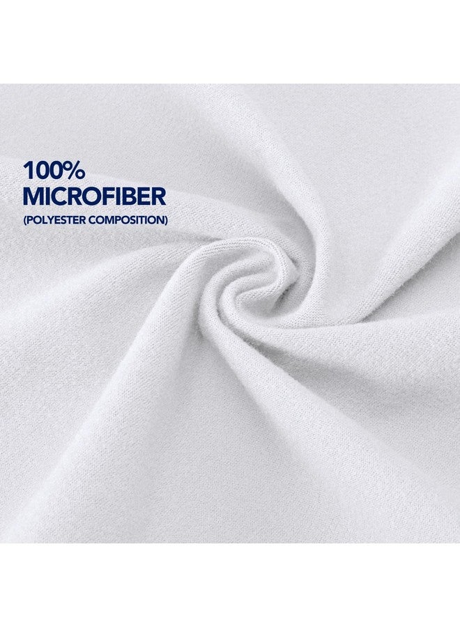 PureFit Stretchy Box Spring Cover Queen - Elastic Fitted Box Spring Wrap Around 4 Sides, Wrinkle & Fading Resistant Fits Queen Size Beds, White - Image 5