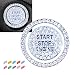 hallomomo Engine Start Stop Button Bling RingKey Ignition Starter Knob Ring Crystal Rhinestone Cover Push Start Button Diamond Decor RingCover Silver - Image 2