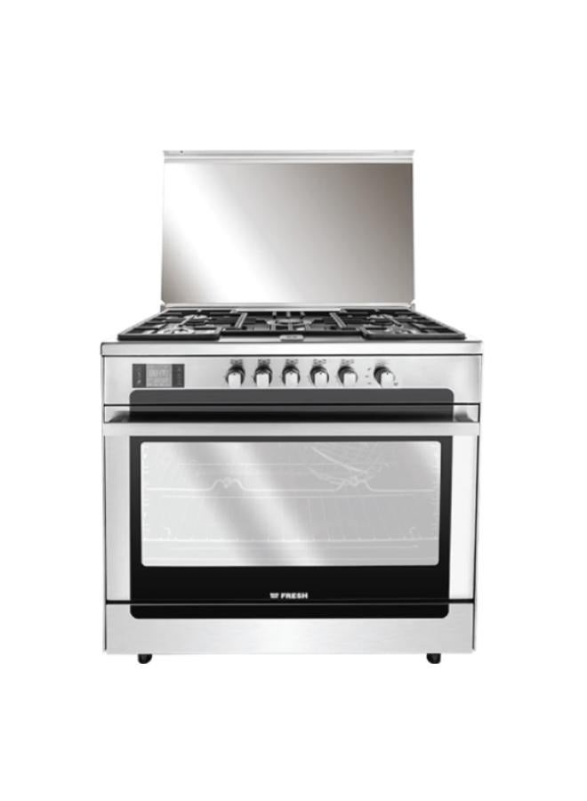 Fresh Gas Cooker Matrix 60x60 cm Full Safety with fan Stainless