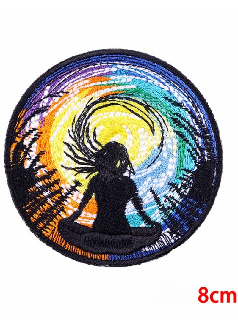 Project Nomad Project Nomad Velcro Hook Patch, Tacti-Cool LOVE & KINDNESS Collection, Yoga  for bag/vest, tech gadgets for kids & adults, for school backpack, for pencil case, for gym bag, gift for men/women 8x8  - Image 1