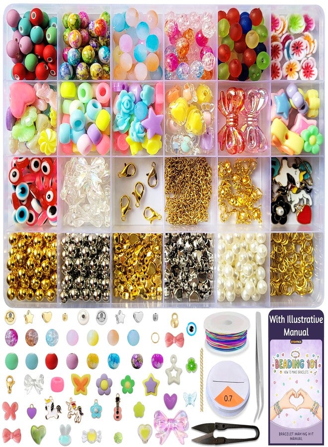 STEMTICS Bracelet Making Kit for Girls Age 12-15 Years Old with Beads and Charms | Stylish Jewellery Birthday Gift Set for Girl Kids 12, 13, 14, 15 Year Old (Bracelet Buddies) - Image 1