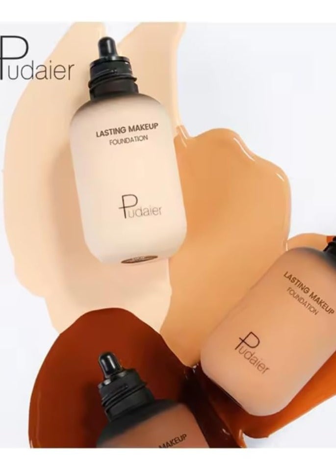 pudaier - Face and Body Foundation Moisturizing Long Lasting Invisible Pores Covering Blemishes Makeup Liquid Foundation Full Coverage Oil Control Concealer Face Foundation Natural Light 2.5 40ml - Image 1