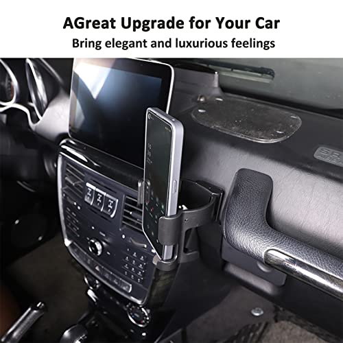 TINKI Car Multifunctional Phone Holder Compatible With 2007 2008 2009 2010 2011 2012 2013 2014 2015 2016 2017 2018 Mercedes Benz G-Class W463 G500 G550 G55 G63 G65 Phone Mount, Water cup holder (black) - Image 3