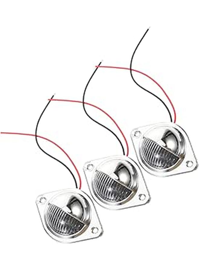 3 قطع لمبة لوحة ترخيص عالية السطوع إضاءة LED مستديرة للشاحنات والمقطورات ومركبات التخييم - Image 1
