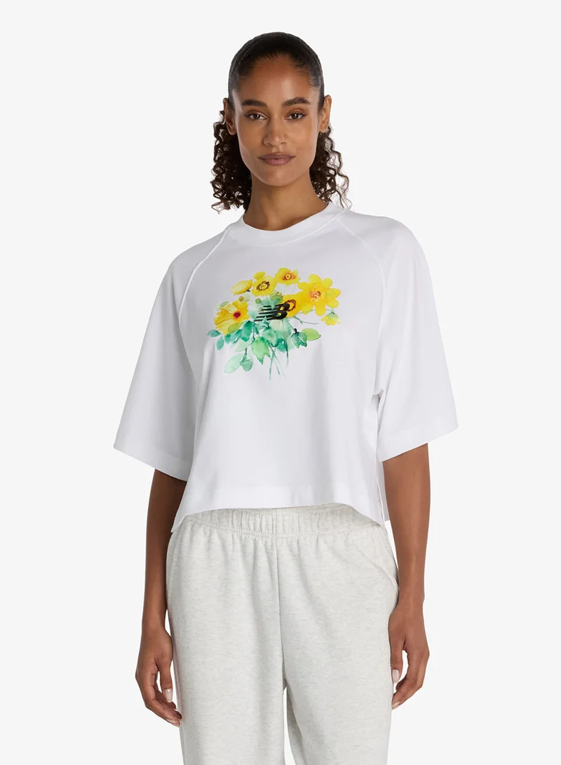 Watercolor Yellow Boxy T-Shirt