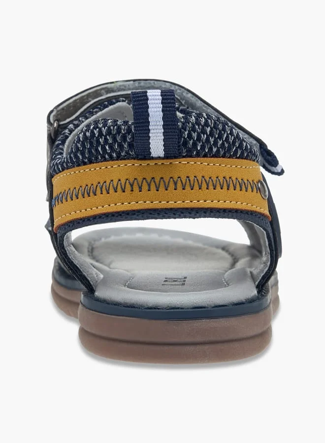 LBL by Shoexpress Boys Colourblock Sandals With Hook And Loop Closure