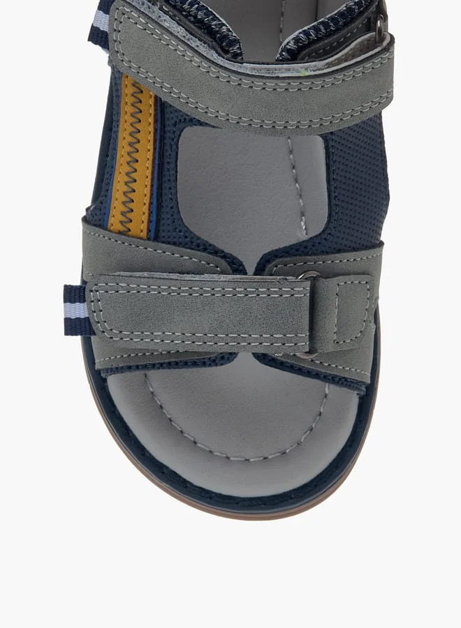 LBL by Shoexpress Boys Colourblock Sandals With Hook And Loop Closure