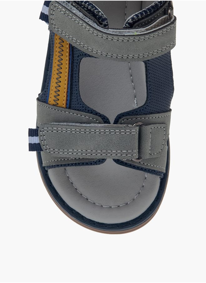 LBL by Shoexpress Boys Colourblock Sandals With Hook And Loop Closure  - Image 3