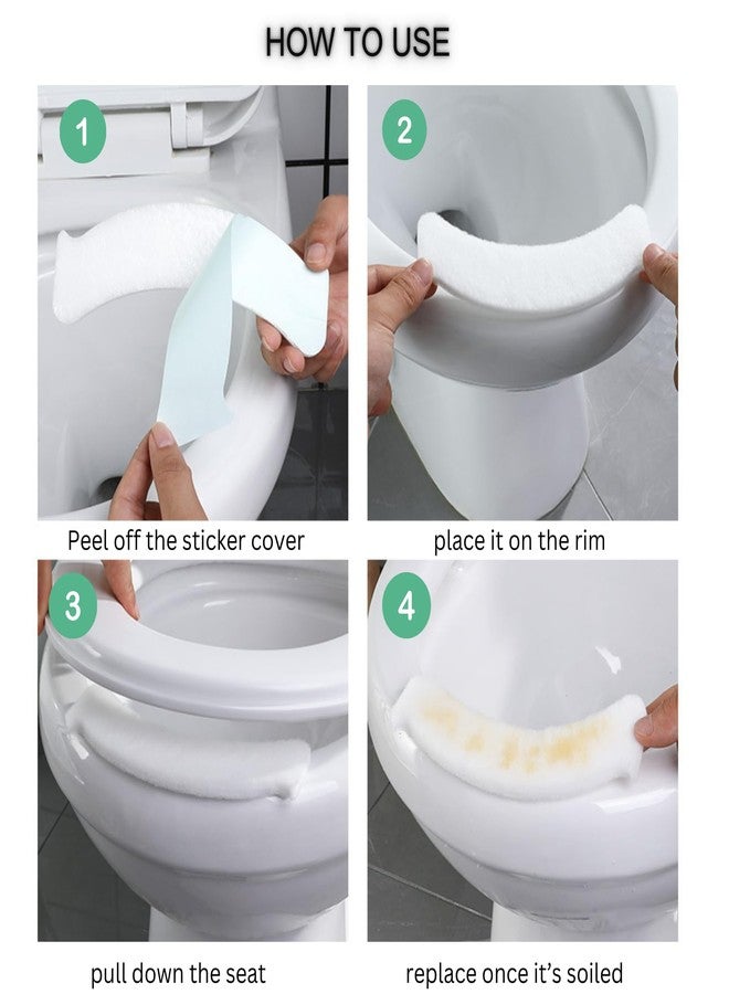 10 قطع واقيات للمرحاض، واقيات من تناثر الماء، واقيات تدريب على استخدام المرحاض للاستخدام مرة واحدة للبالغين من الرجال والأطفال (قياسي، 10 قطع) - Image 4