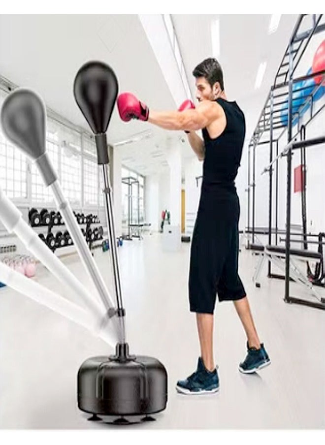 C&C Home Height Adjustable Suction Cup Base Freestanding Punching Bag and Boxing Gloves Solid Boxing Ball Professional Sanda Training Equipment  - Image 1