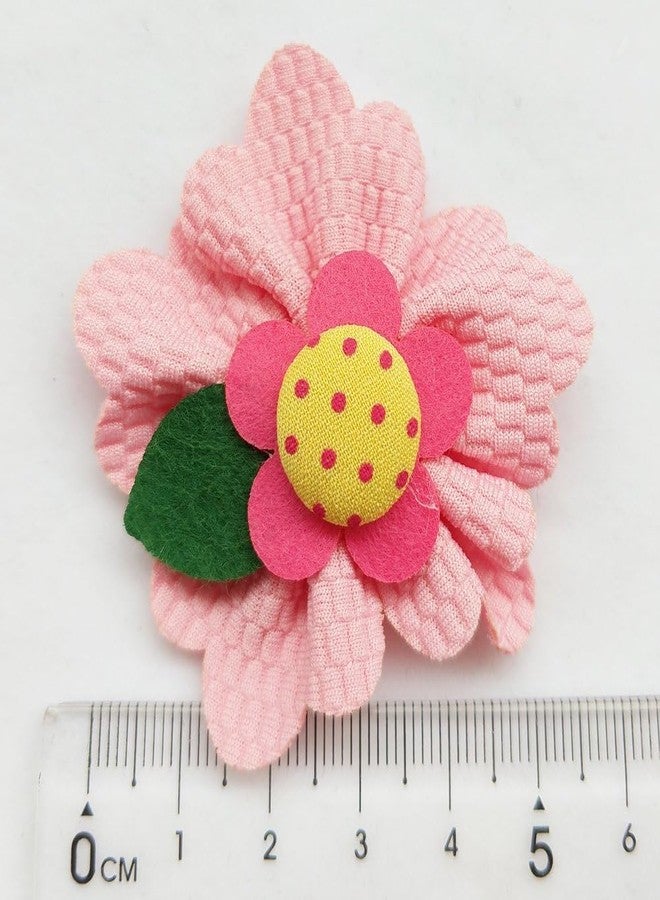 Chenkou Craft Large 6CM Padded Felt Ribbon Flowers Bow Appliques Decoration 15pcs - Image 3