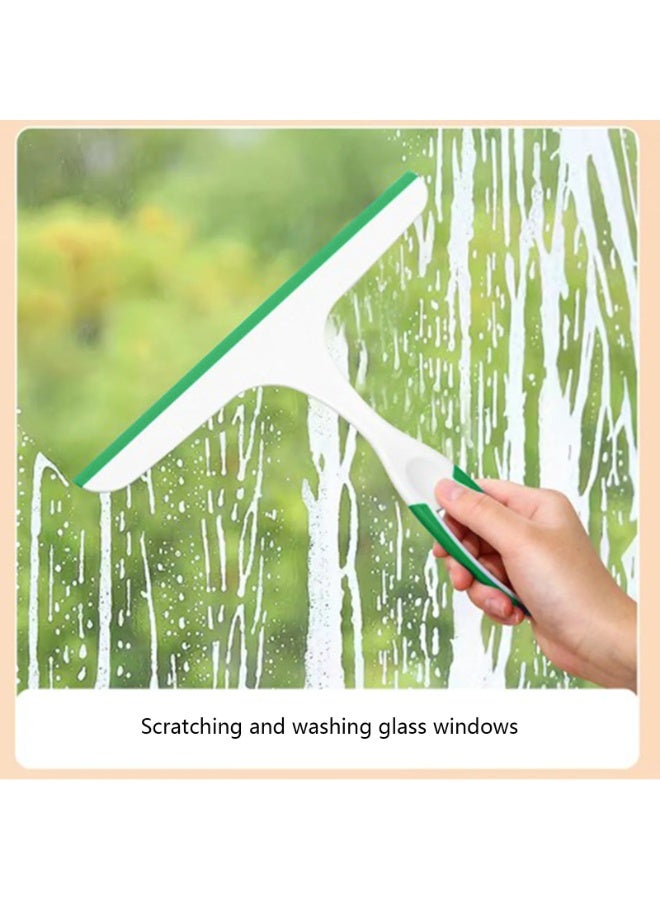 سي جي اس ممسحة زجاج  لزجاج الحمام ومرآة السيارة مصنوعة من البلاستيك السميك والسيليكون (أخضر) - Image 2