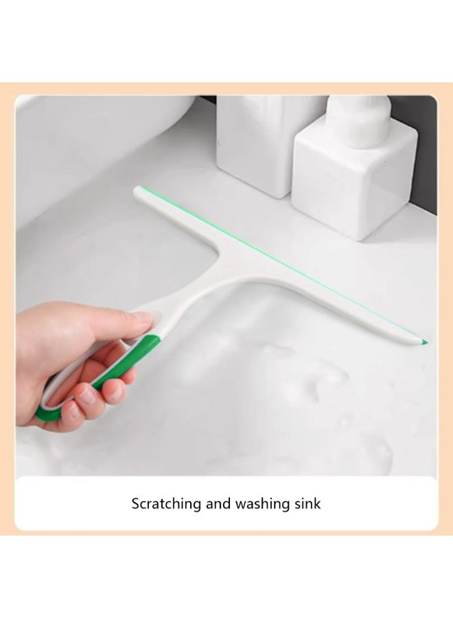 سي جي اس ممسحة زجاج  لزجاج الحمام ومرآة السيارة مصنوعة من البلاستيك السميك والسيليكون (أخضر) - Image 4