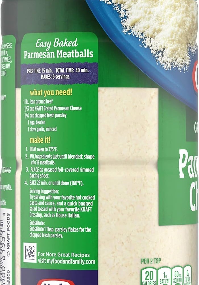 Kraft Grated Parmesan Cheese - 8 oz - Image 5