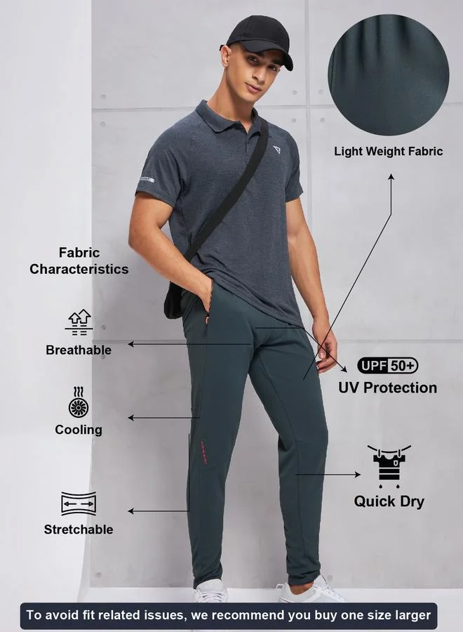 Technosport Technosport Men Solid Slim Fit Track Pants