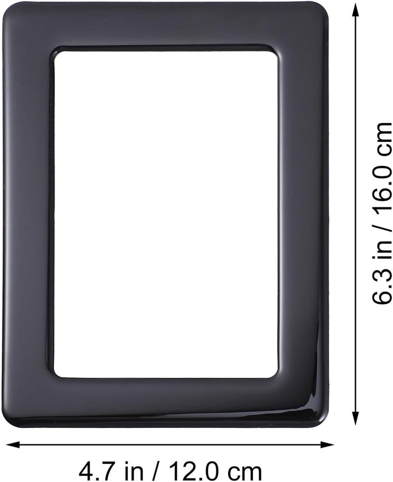 HANABASS Magnetic Picture Frame Set 2pcs Creative Refrigerator Photo Holder Frames in White and Black for Home Décor and Locker Display - Image 2