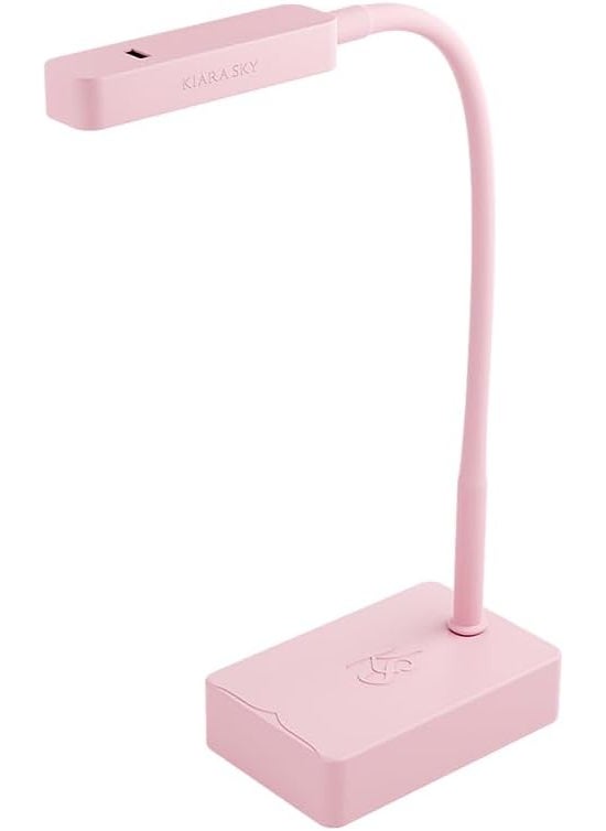 KIARA SKY Rechargeable Flash Cure LED Nail Lamp | Touch-Less Cordless Portable and Rechargeable Gooseneck Lamp for Gel Nails with Motion Sensor | LED Light for Manicure Curing (Pink)
