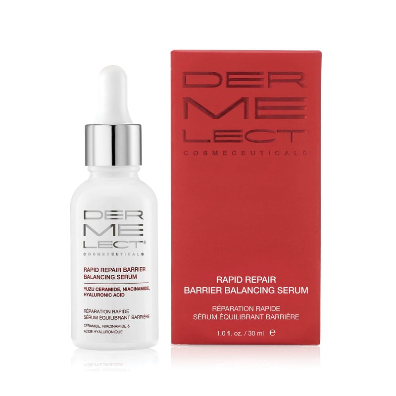 Dermelect Cosmeceuticals Rapid Repair Barrier Balancing Serum â€“ Super-Hydrating Treatment with Niacinamide, Hyaluronic Acid, Prebiotics, & Antioxidants for Smooth, Radiant Skin 1.0 oz - Image 1