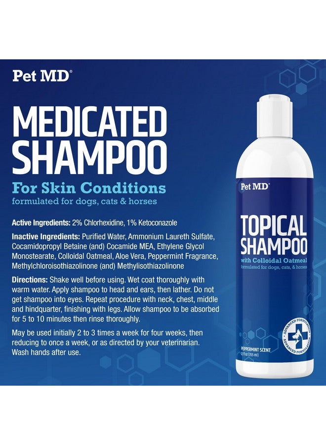 Pet MD TopicalShampoo for Dogs, Cats, & Horses- 12 oz - Image 2
