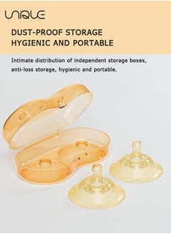 2 Pcs Contact Nipple Shields - Double Silicone Breast Shield - Ultra-Thin and Super-Soft Food-Grade Silicone Nipple Extender - With Storage Box - Nano Silver - pzsku/Z1BBB8194690DE66A1B24Z/45/_/1736415404/a95a07b1-dd0a-43ec-9f5d-2c158231fa0c