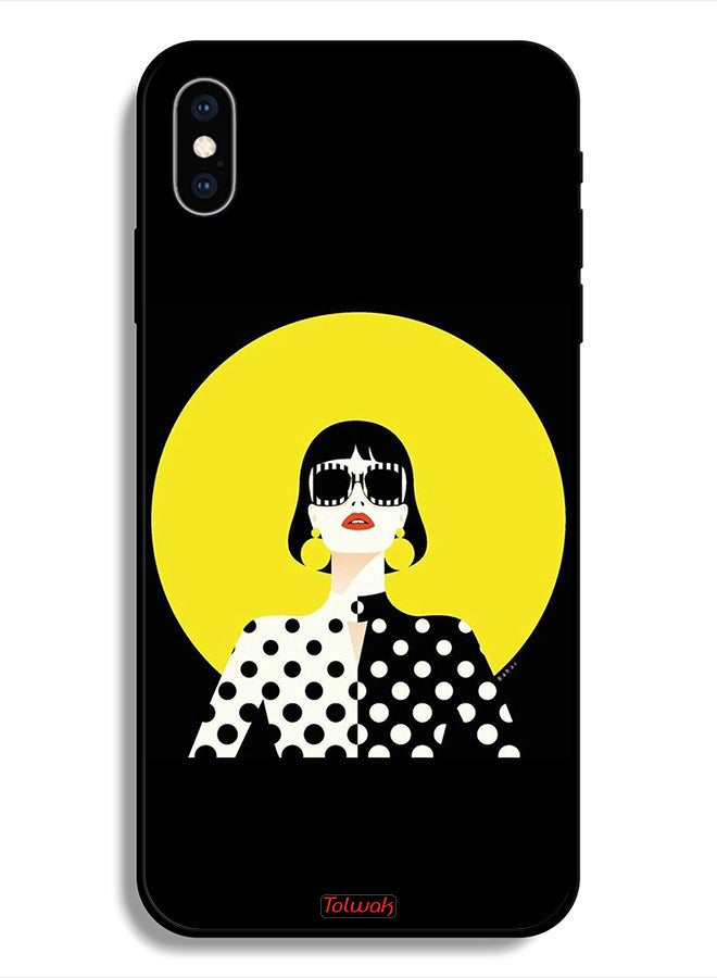 Tolwak Protective Case For Apple iPhone X Stylish Girl Art - Image 1