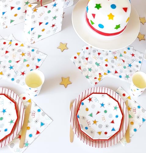 Pooka Happy Colors Superhero Party Plates Pack of 8 - Image 1