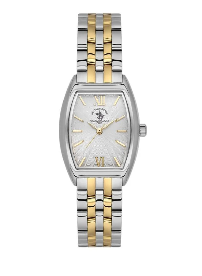 SANTA BARBARA POLO & RACQUET CLUB Santa Barbara Polo & Racquet Club - Unique Women's Watch | Stainless Steel Band with Steel Case | Analog | Square Dial | Mineral Glass | Japanese Quartz | Water Resistance 50 Meters