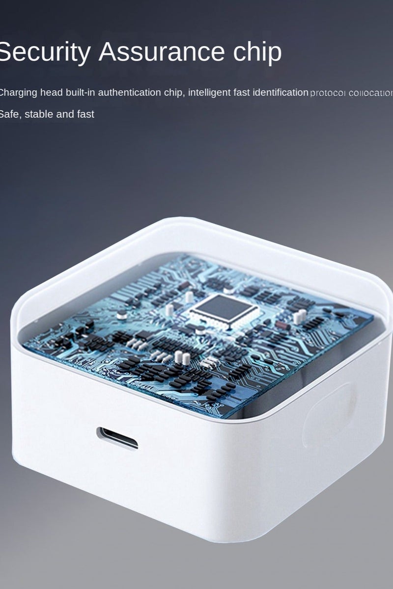 غاز شاحن سريع 20 واط للآيفون | شاحن حائط سريع بمنفذ USB-C متوافق مع iPhone 15/14/14 Pro/14 Pro Max/13/12/SE2020/11/XR/XS Max/X/iPad - Image 5