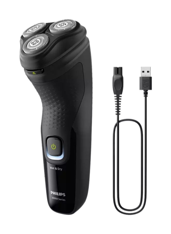 Philips Wet And Dry Electric Shaver 3000X Series X3021/00 Black - Image 4