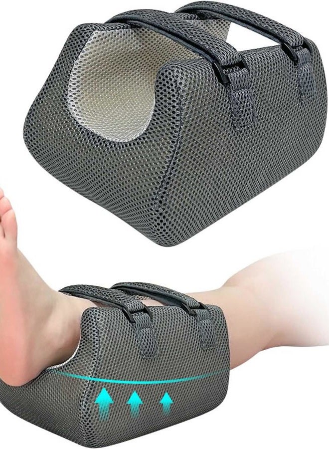 KAAMOS Heel Protector for Pressure Sores in Bed, Ankle Pillow for Pressure Relief, Bed Sores Heel Elevator Pillow, Foot Elevation Pillows for Swelling, Foam Wedge Foot Support Cushion for Bedridden Patients - Image 1