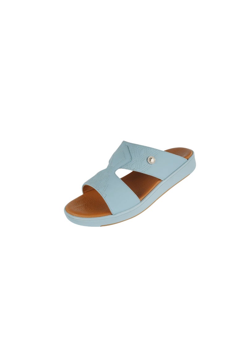 barjeel uno - Barjeel Uno Mens Elegant Arabic Sandals B 03 SkyBlue - Image 1