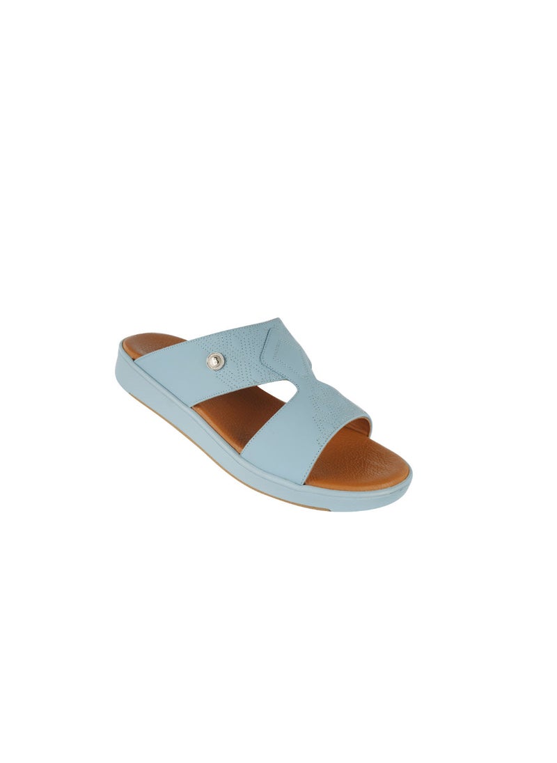 barjeel uno - Barjeel Uno Mens Elegant Arabic Sandals B 03 SkyBlue - Image 1