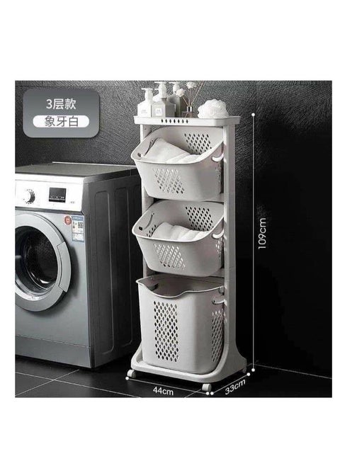 Dante 3-Tier Bathroom & Laundry Basket – Perfect Organization for Your Home X