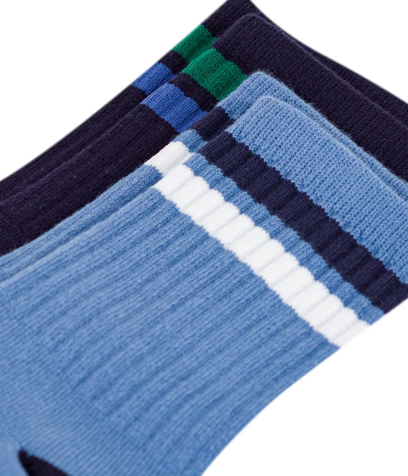بيتي باتو 2 Pairs Of Children's Plain Cotton Socks