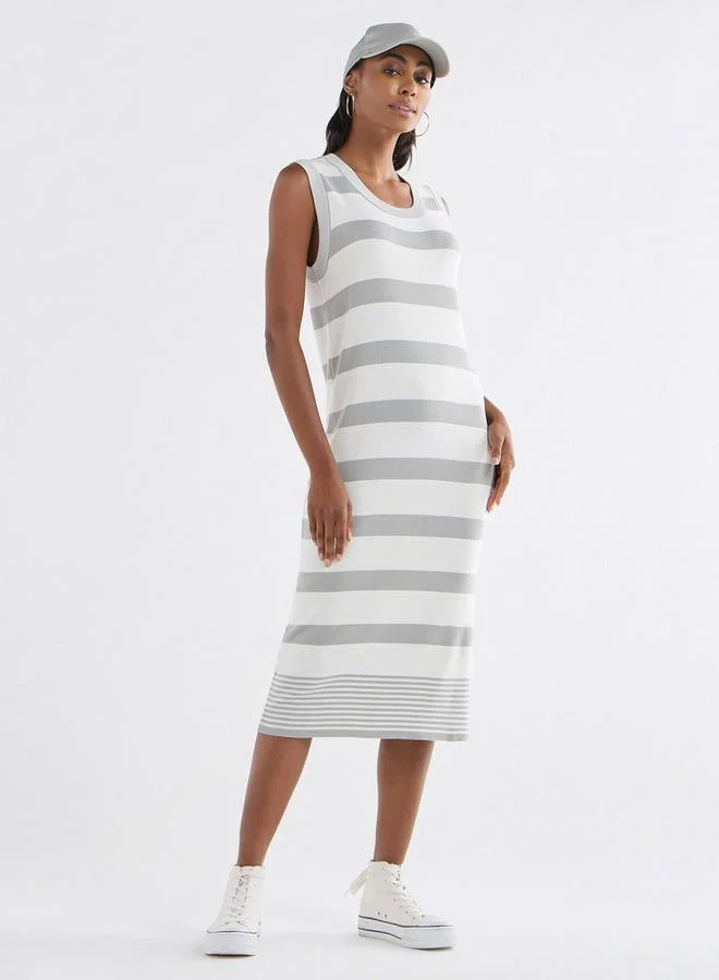 Splash FAV Striped Sleeveless Dress