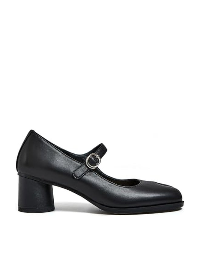 Cuctos Women Chunky Block High Heels Mary Janes Shoes Split Toe Tabi Shoes Ankle Strap Dress Pumps Shoes Black - Image 1