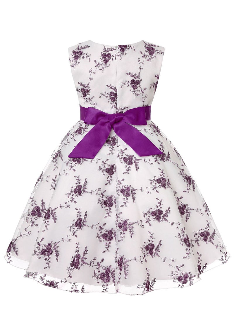 Loquat فستان أميرة أرجواني جميل للفتيات - Image 2