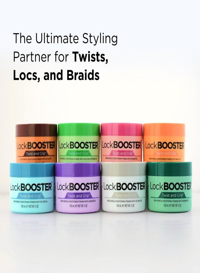 Style Factor Lock BOOSTER Twist & Grip Braid Gel (10.1 Oz.) with Olive and Peppermint Oil - Strong Hold, Flake-Free, Frizz-Free Hair Braiding Gel for Defined & Long-Lasting Twists, Locs & Braids - Image 2